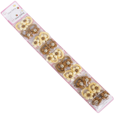Set 20 elastice par model tip floricele
